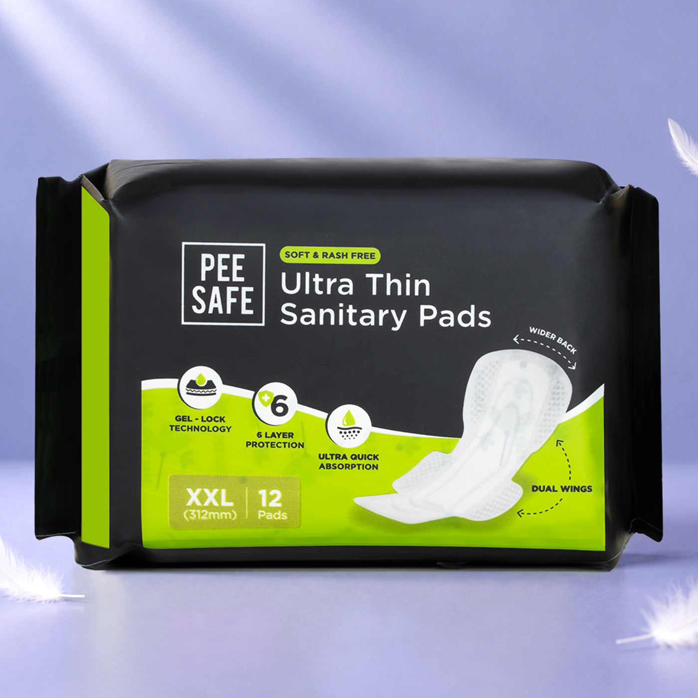 Ultra Thin Sanitary Pads - XXL (12 Pads)