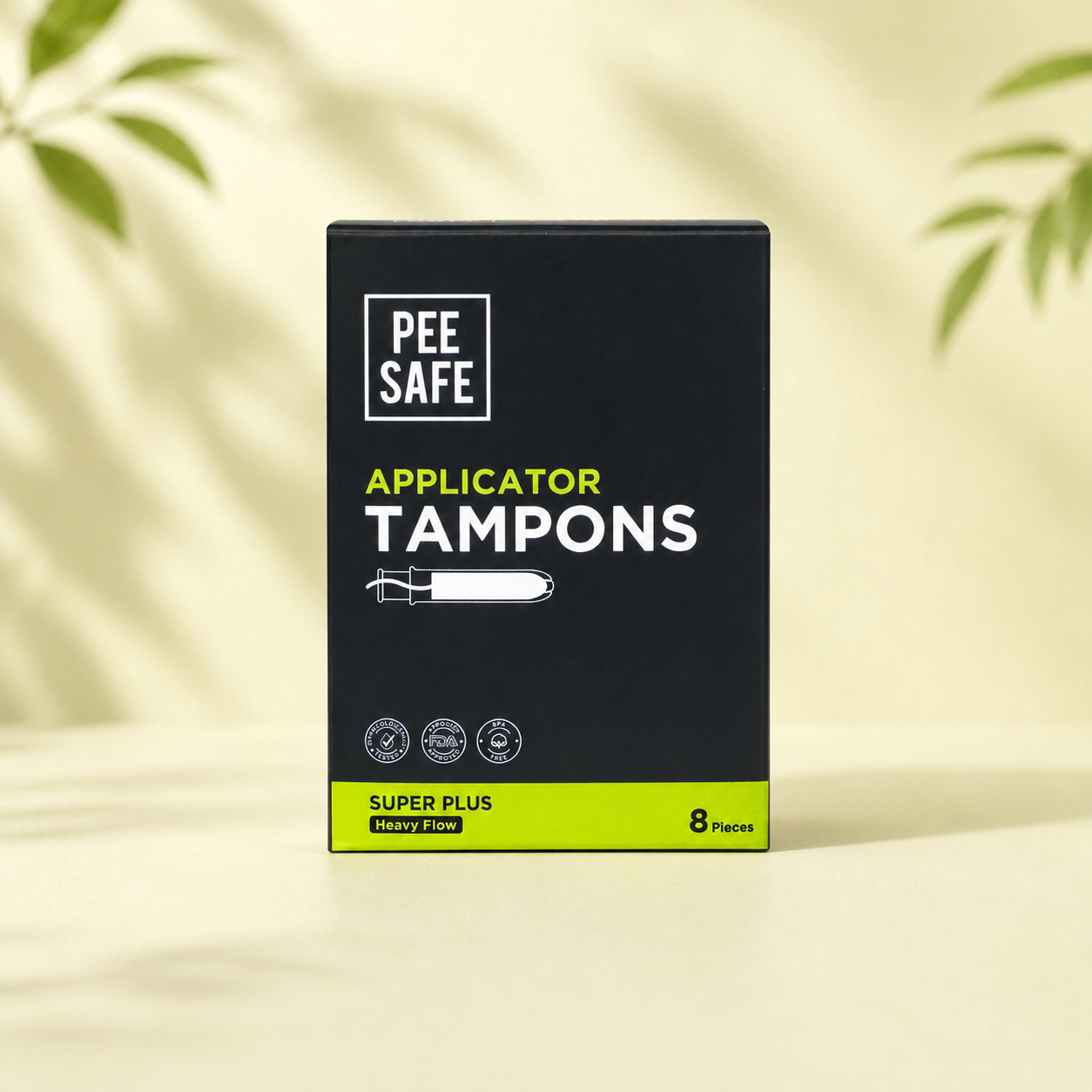 Pee Safe Applicator Tampons - Super Plus (8 Tampons)