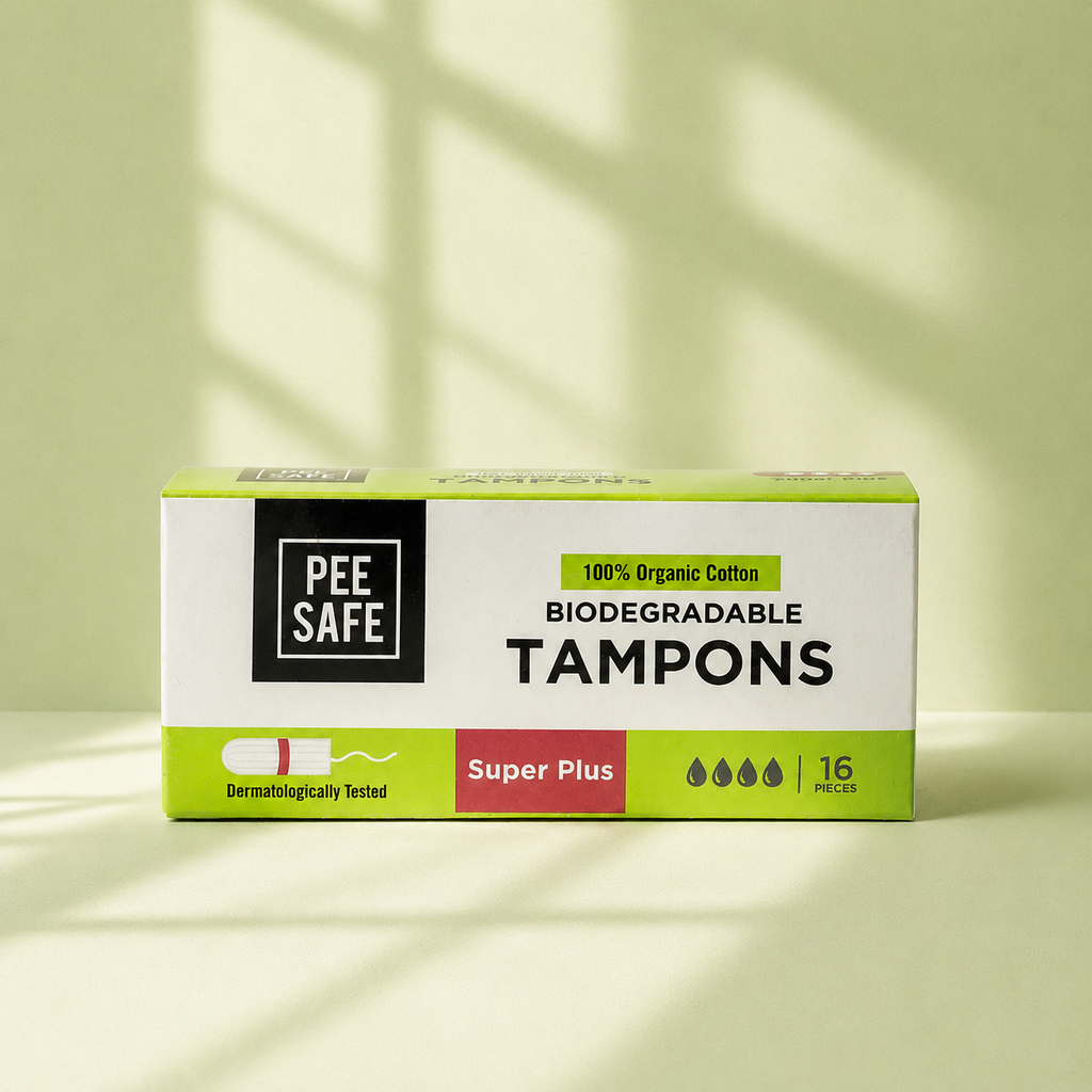 Pee Safe Biodegradable Tampons- Super Plus (16 Tampons) - BYOC