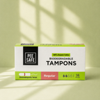 Pee Safe Biodegradable Tampons- Regular (16 Tampons)