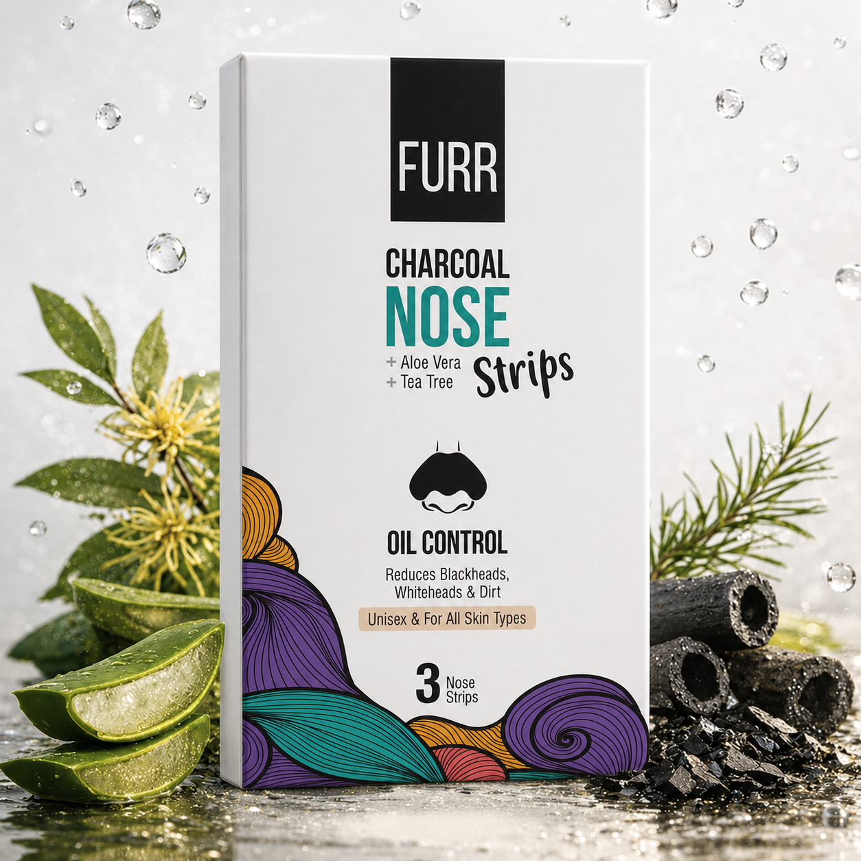 Furr Bamboo Charcoal Nose Strips (3N)
