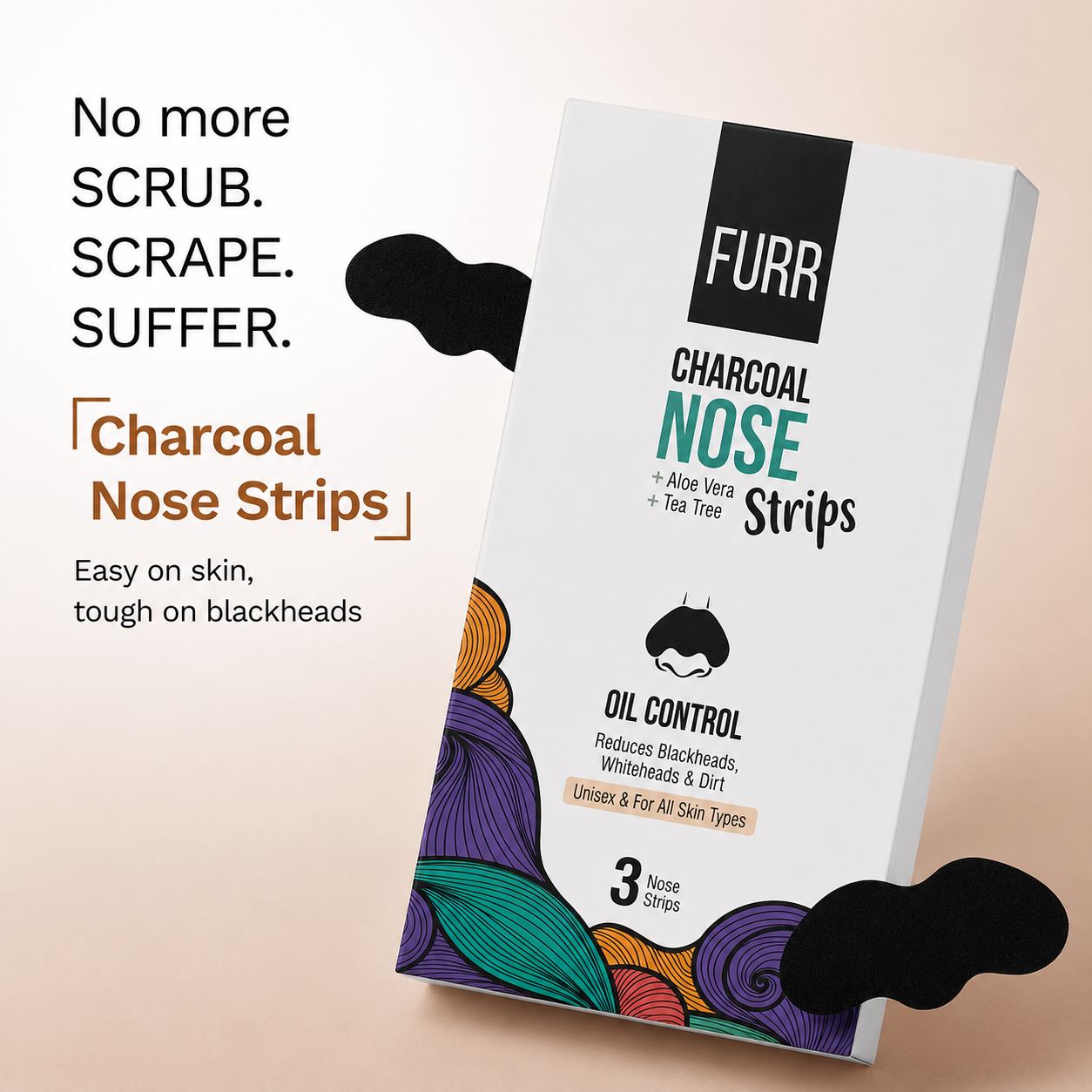 Furr Bamboo Charcoal Nose Strips (3N) - (BYOC)