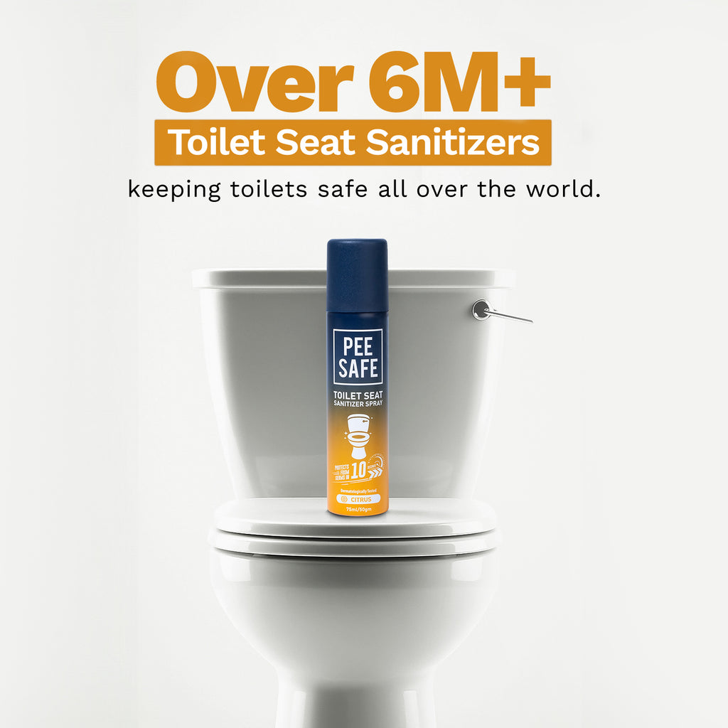 Pee Safe Toilet Seat Sanitizer Spray (Citrus) - 75 ML *