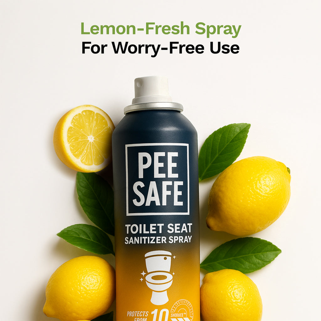 Pee Safe Toilet Seat Sanitizer Spray (Citrus) - 75 ML - BYOC