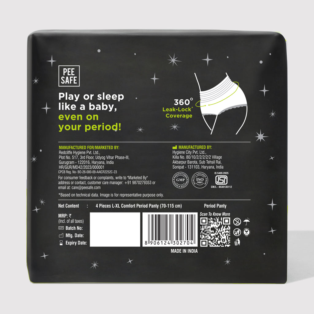 Pee Safe Comfort Period Panty (L-XL) 4N - BULK BUY