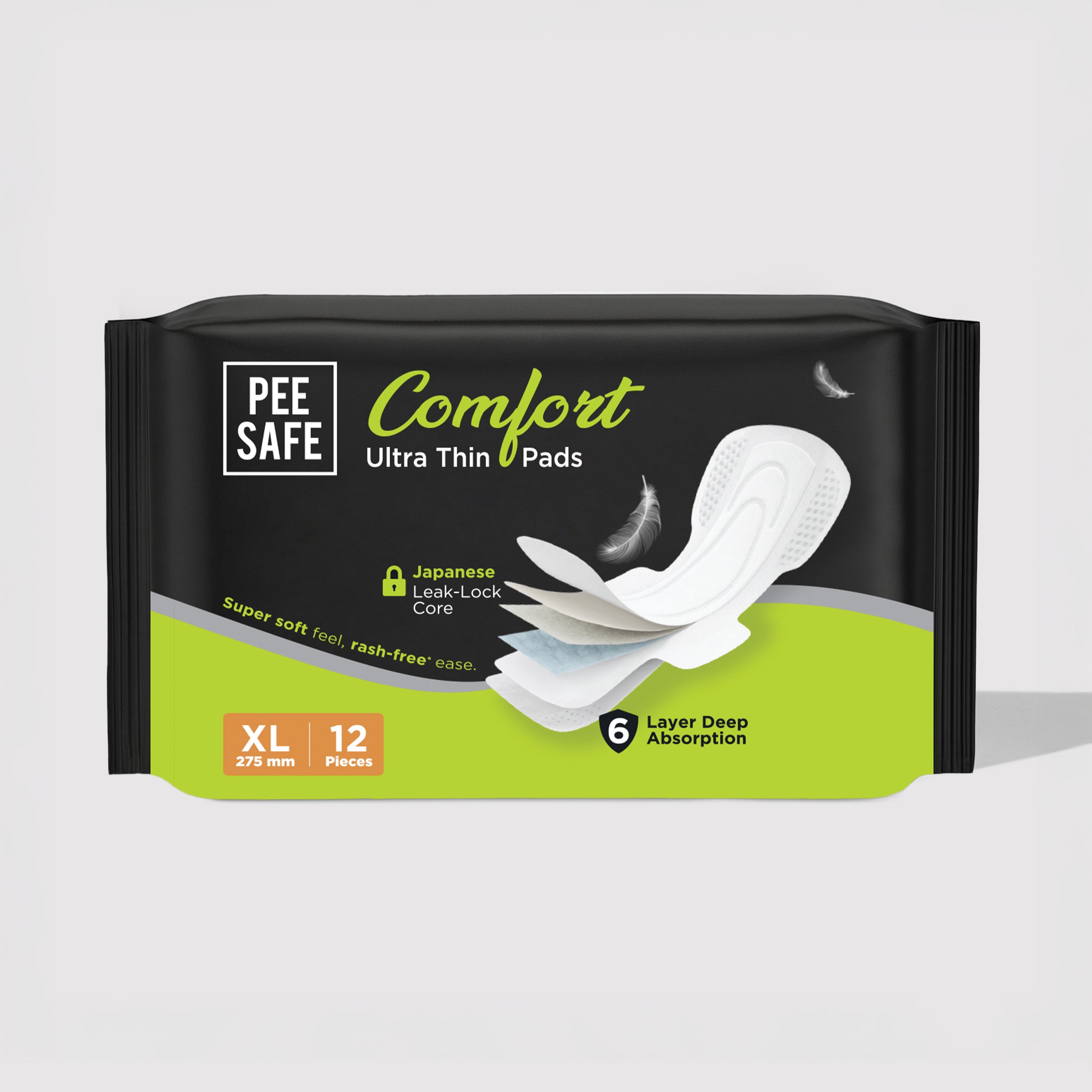 Pee Safe Comfort Ultra Thin Pads XL 12N