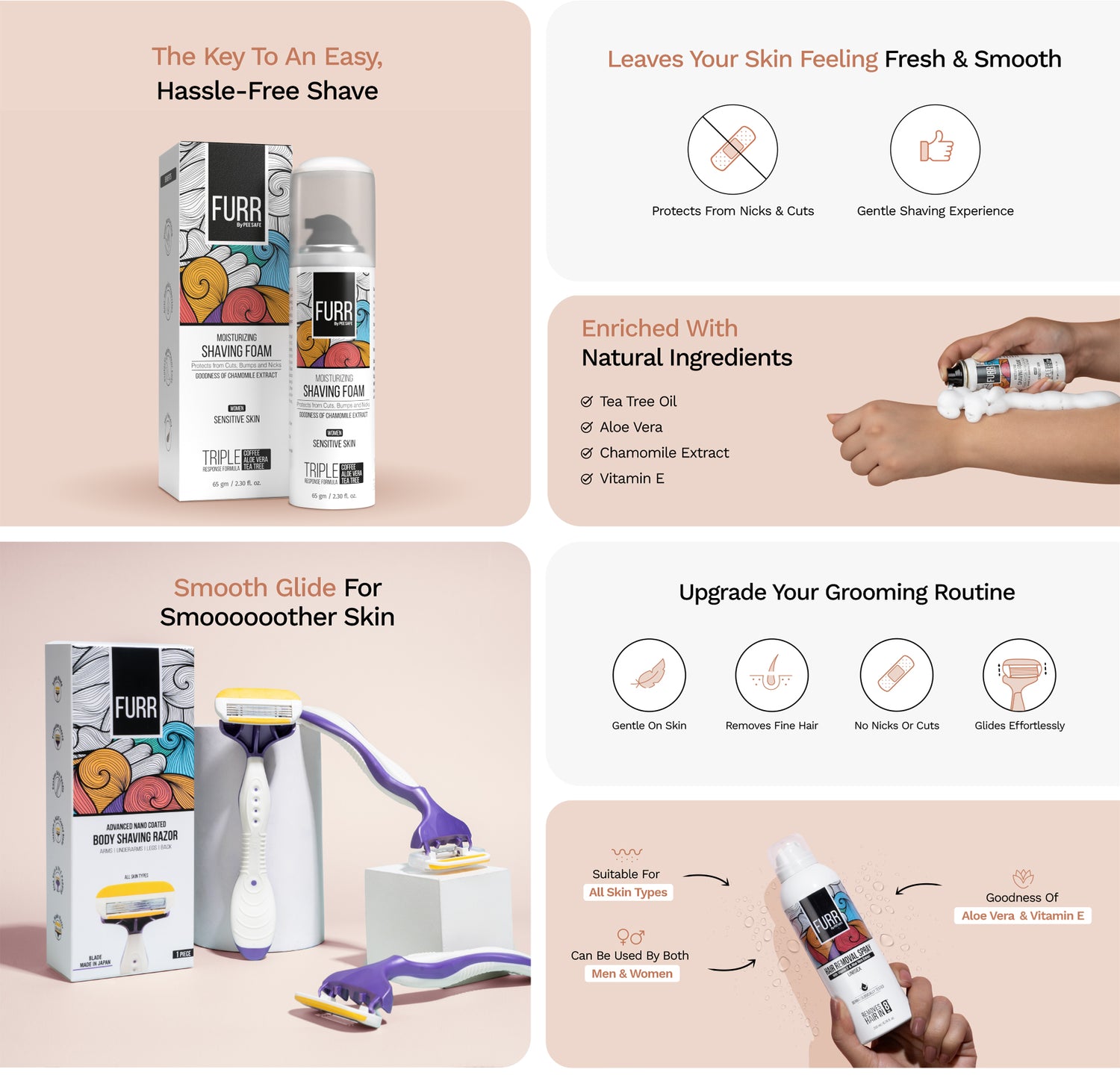 Body's Shaving Razor Body Hair Removal Pack