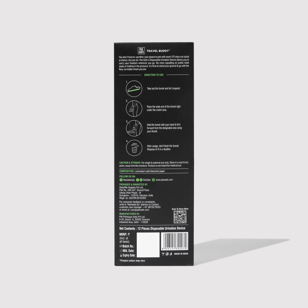 Pee Safe Travel Buddy Urination Device (12N) - BULK BUY