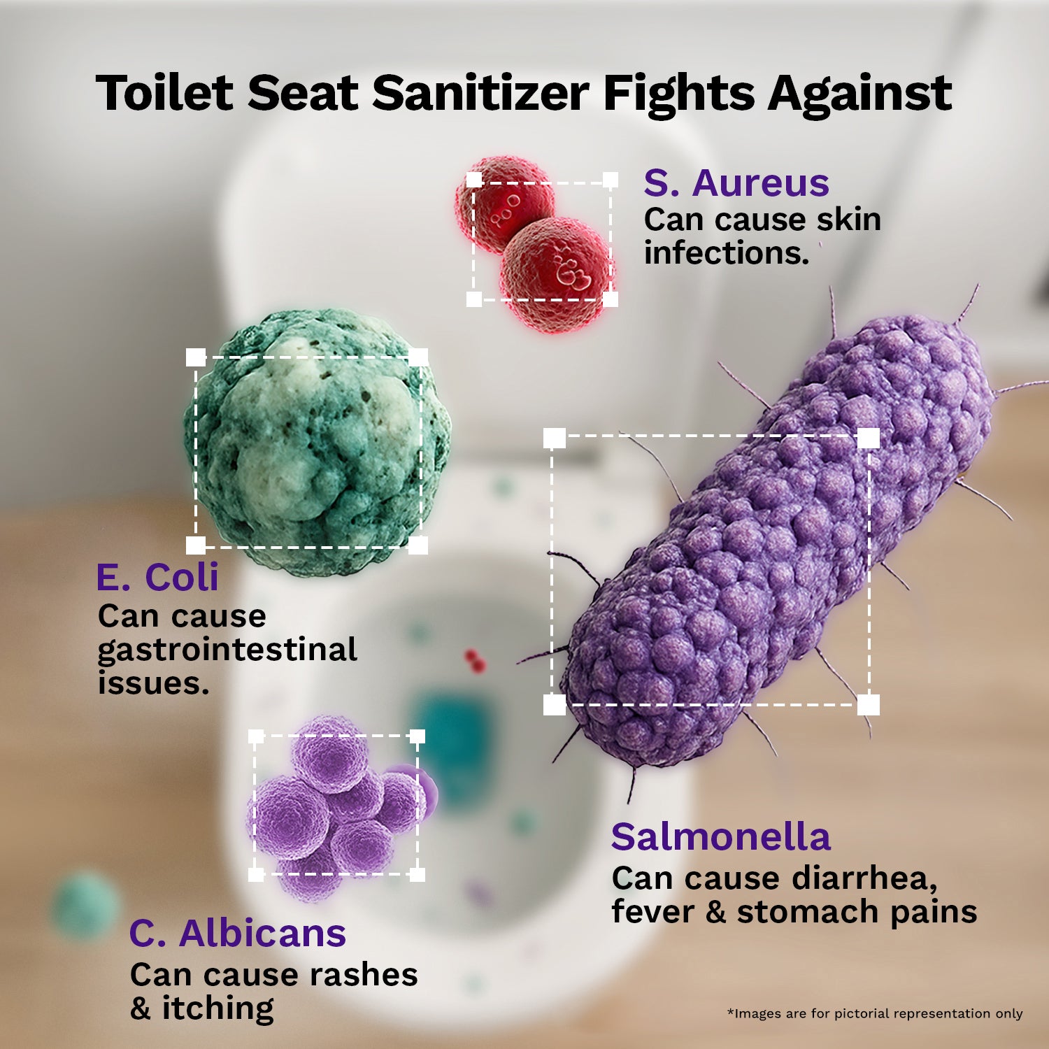 Pee Safe Toilet Seat Sanitizer Spray (Floral) - 75 ML *