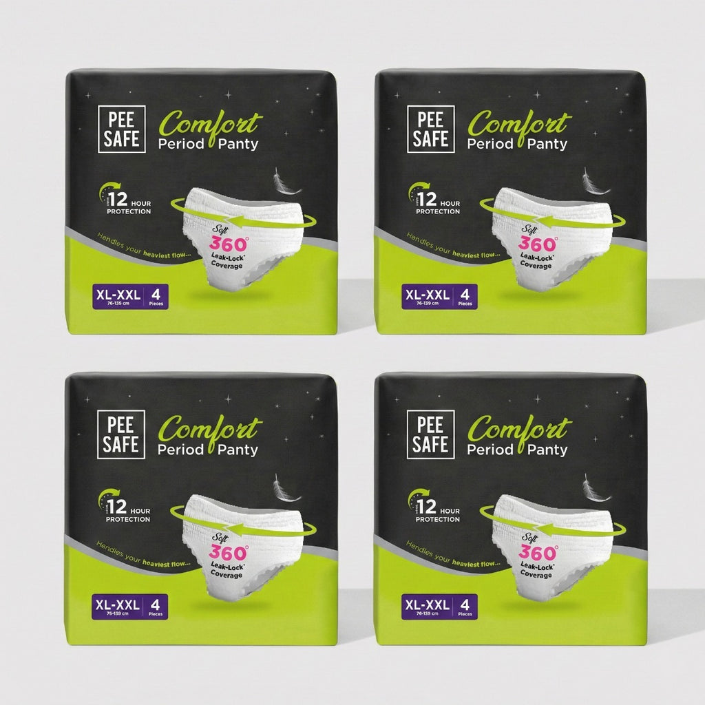 Pee Safe Comfort Period Panty (XL-XXL) 4N (Pack of 4)