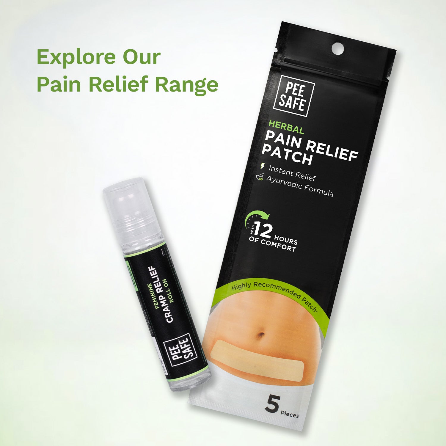 Pee Safe Pain Relief Patch (5 Patches) - BYOC