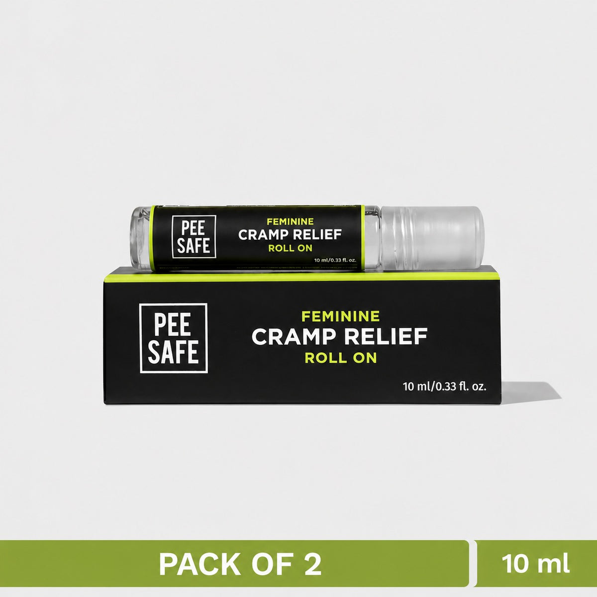 Pee Safe Cramp Relief Roll On (10 ML - Pack Of 2)