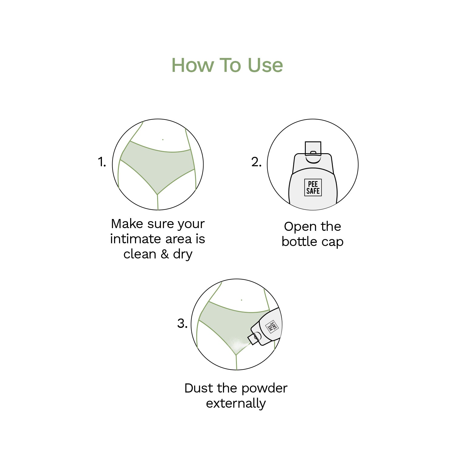 Pee Safe Intimate Powder (75 GM)