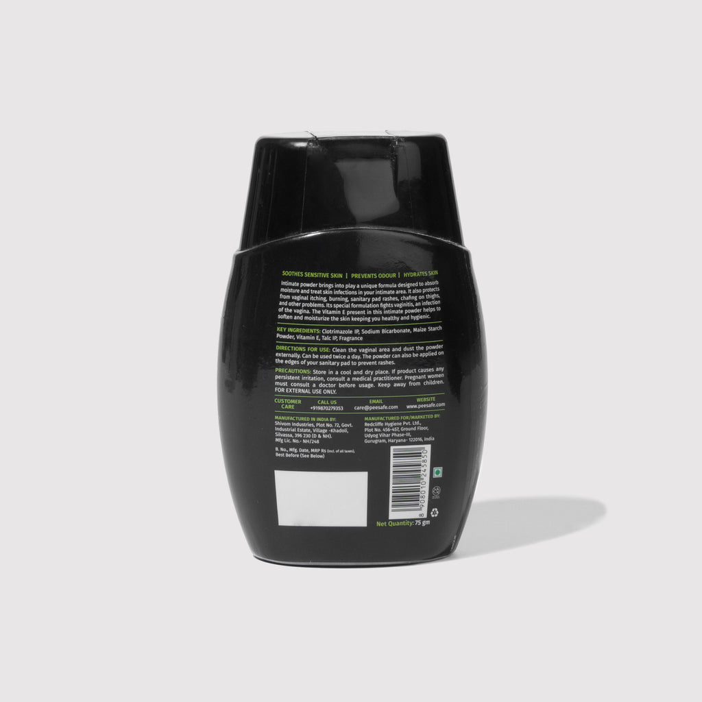 Pee Safe Intimate Powder (75 GM - Pack of 2) - BYOC