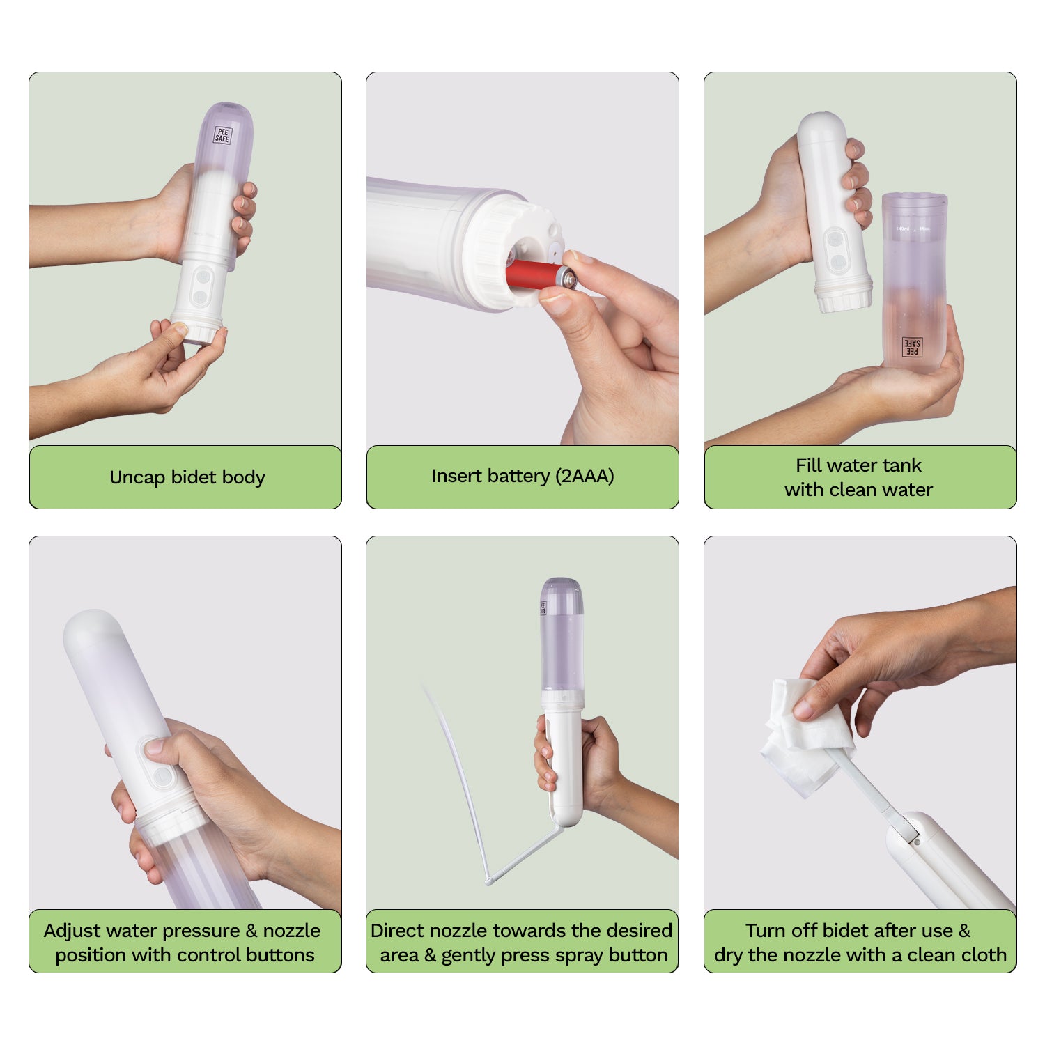 Pee Safe Portable Jet Spray