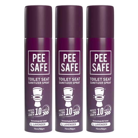 Toilet Seat Sanitizer Spray (Lavender) - 75 ml (Pack of 3)