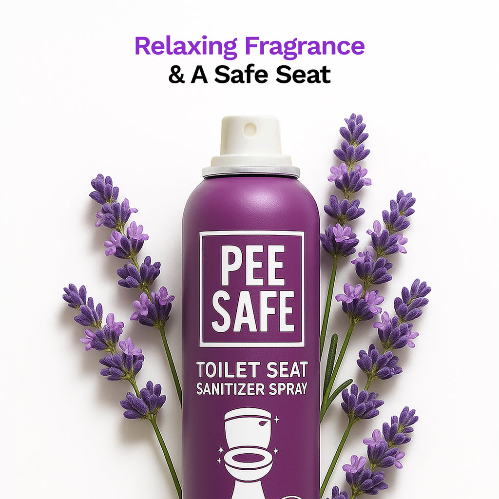 Pee Safe Toilet Seat Sanitizer Spray (Lavender) - 75 ML *