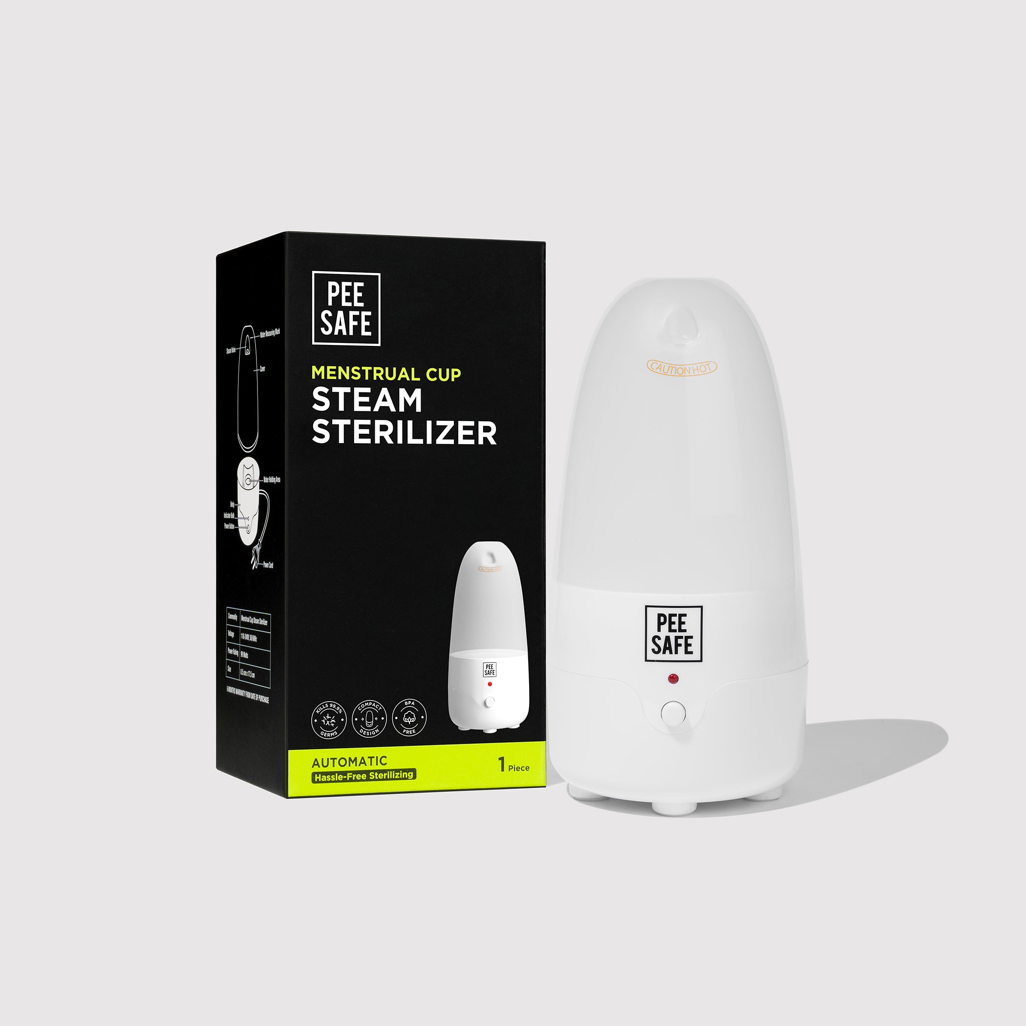Pee Safe Menstrual Cup Steam Sterilizer