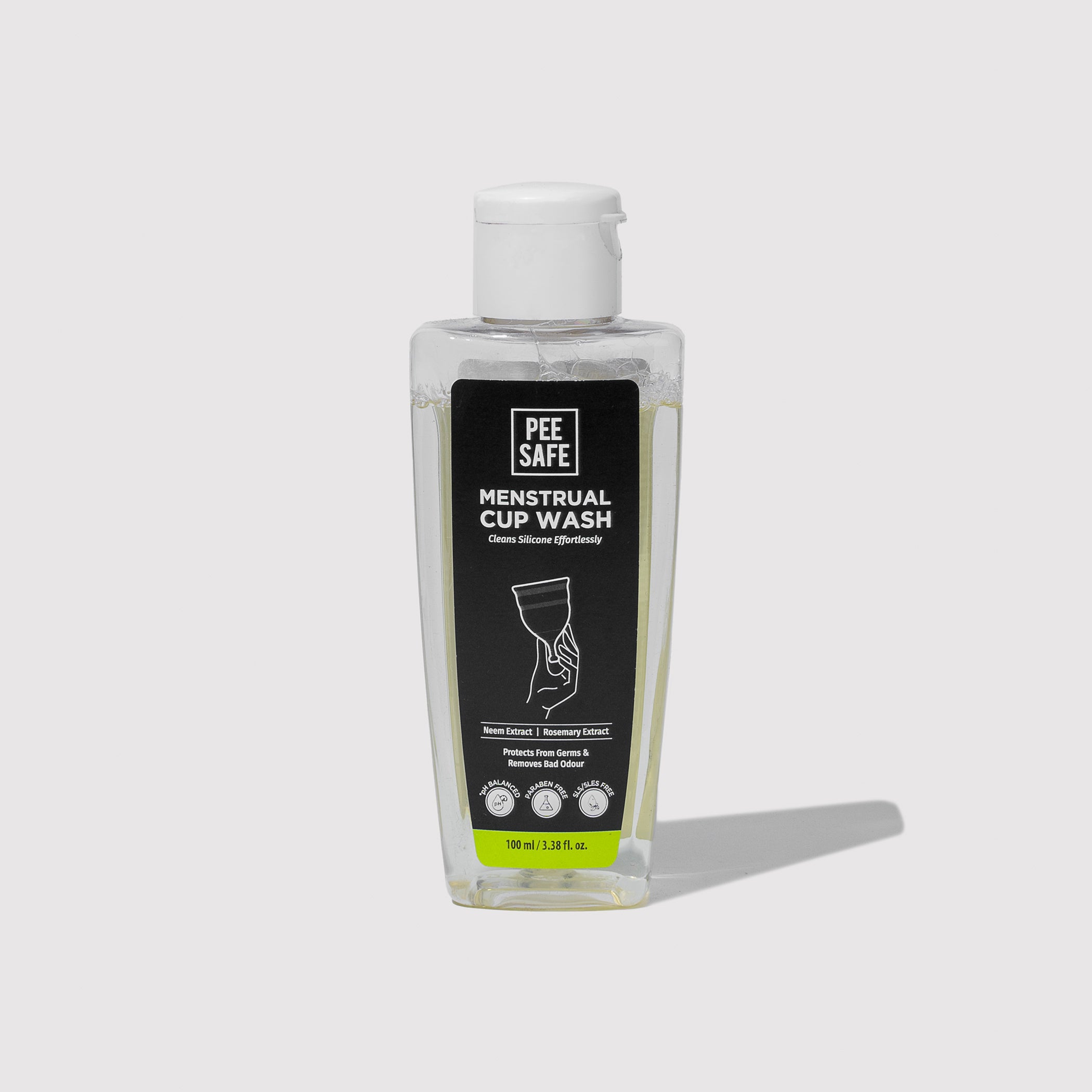 Pee Safe Menstrual Cup (M) + Cup Wash