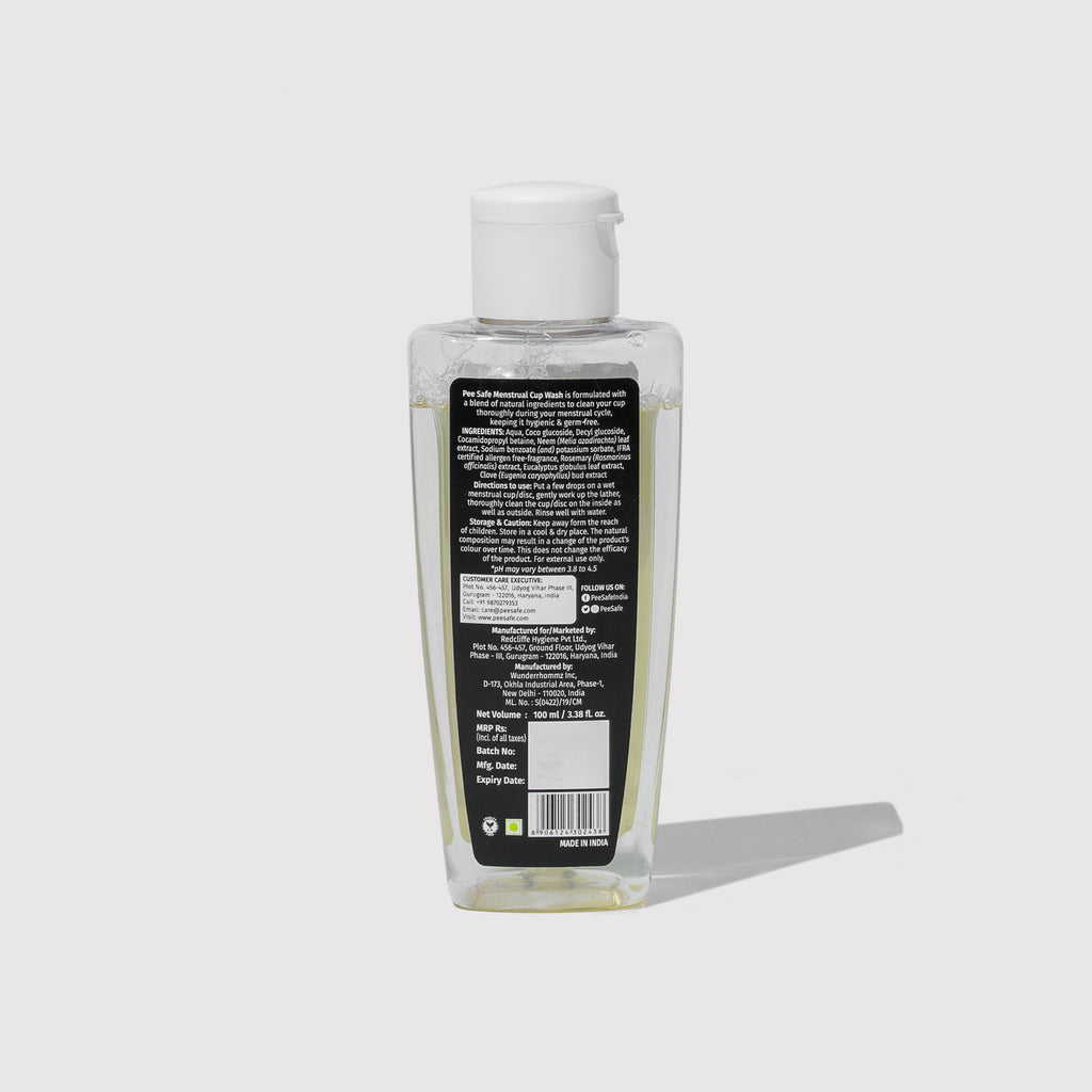 Pee Safe Menstrual Cup Wash (100 ML) - BYOC