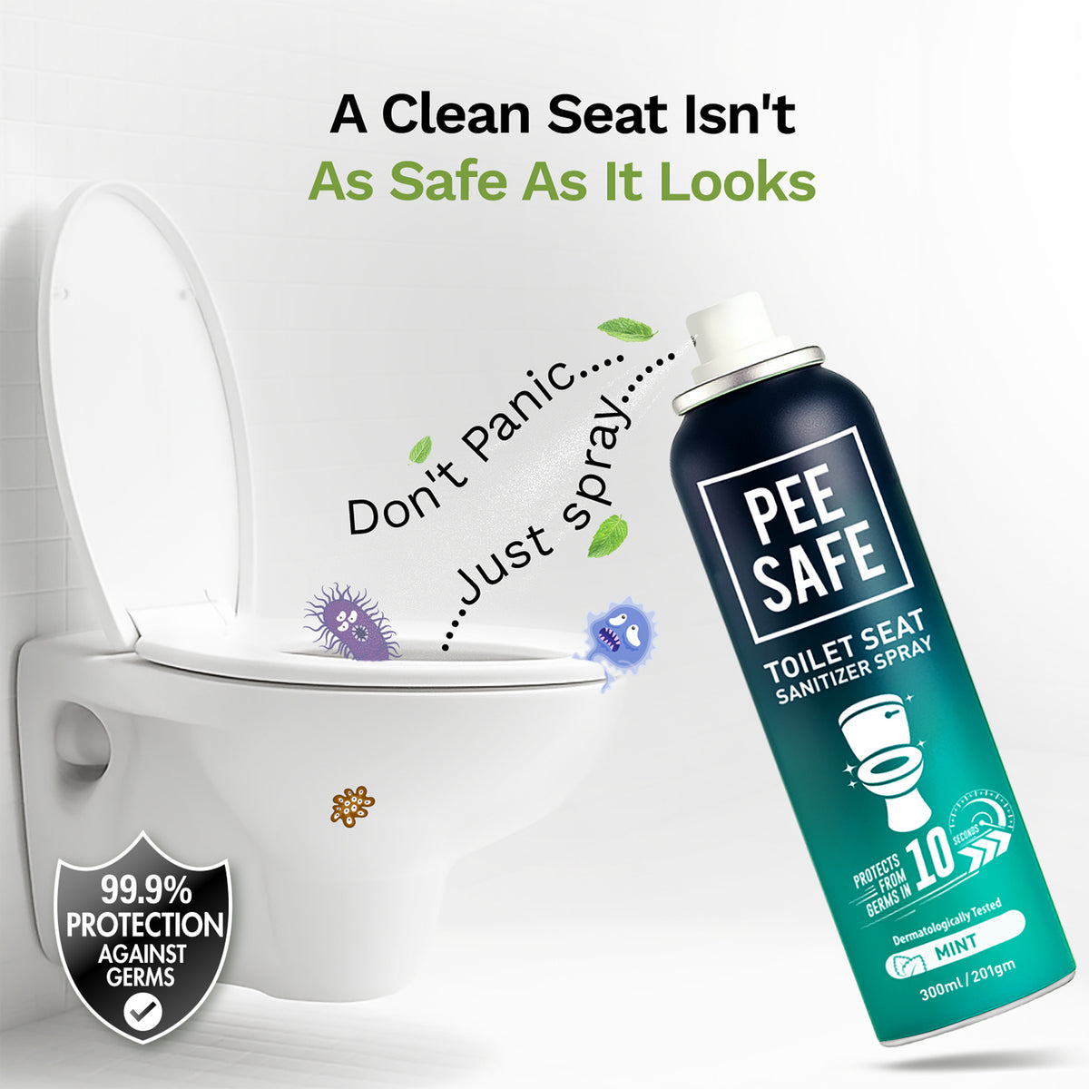 Mint 300ML Toilet Seat Sanitizer Spray