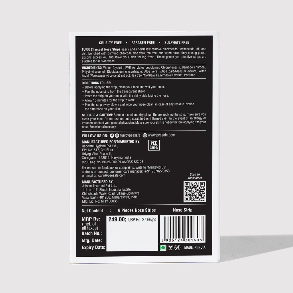 Furr Bamboo Charcoal Nose Strips (9N) - BYOC