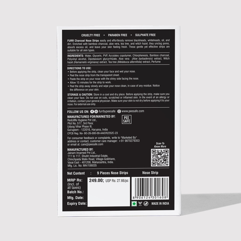 Furr Bamboo Charcoal Nose Strips (9N) - (BYOC)