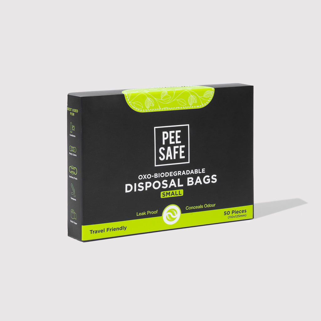 Pee Safe Oxo-Biodegradable Disposable Bags - 50 Bags (Small) - BYOC