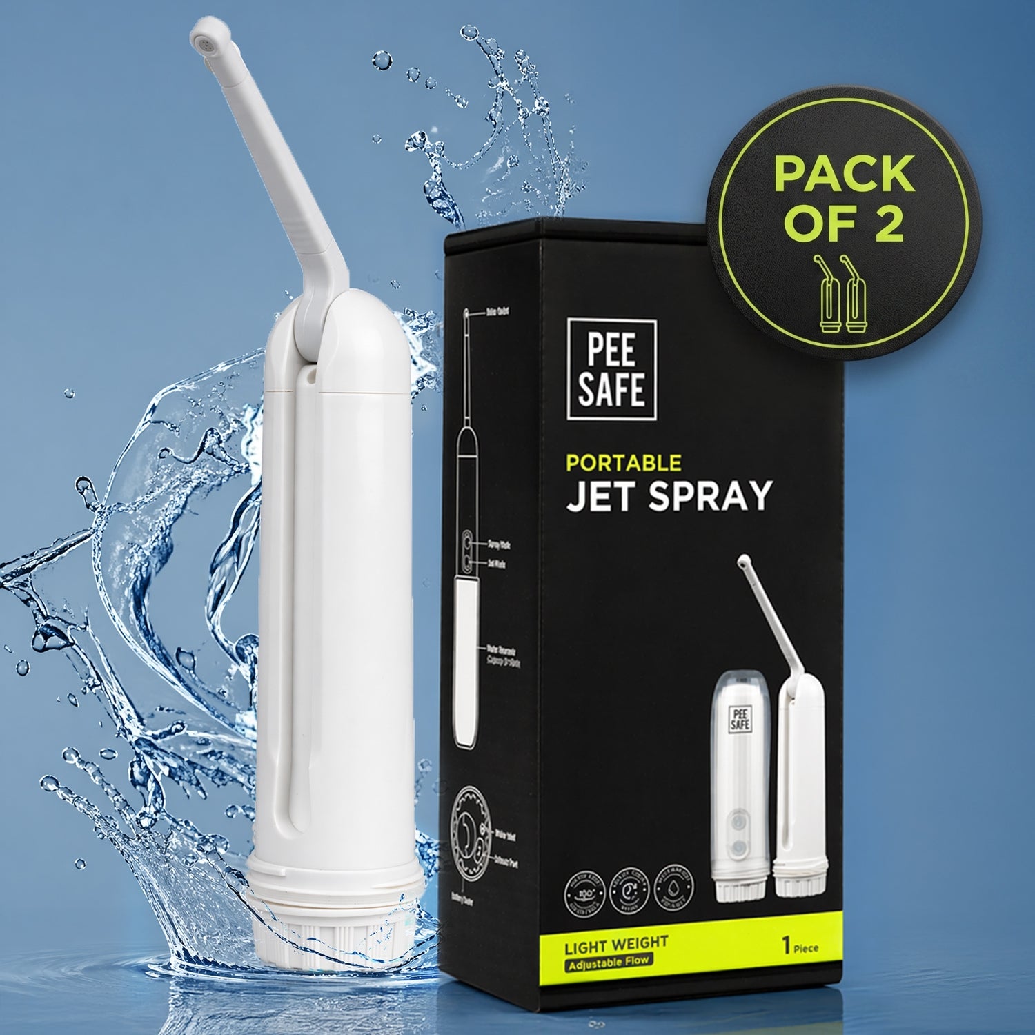 Pee Safe Portable Jet Spray (Pack of 2)