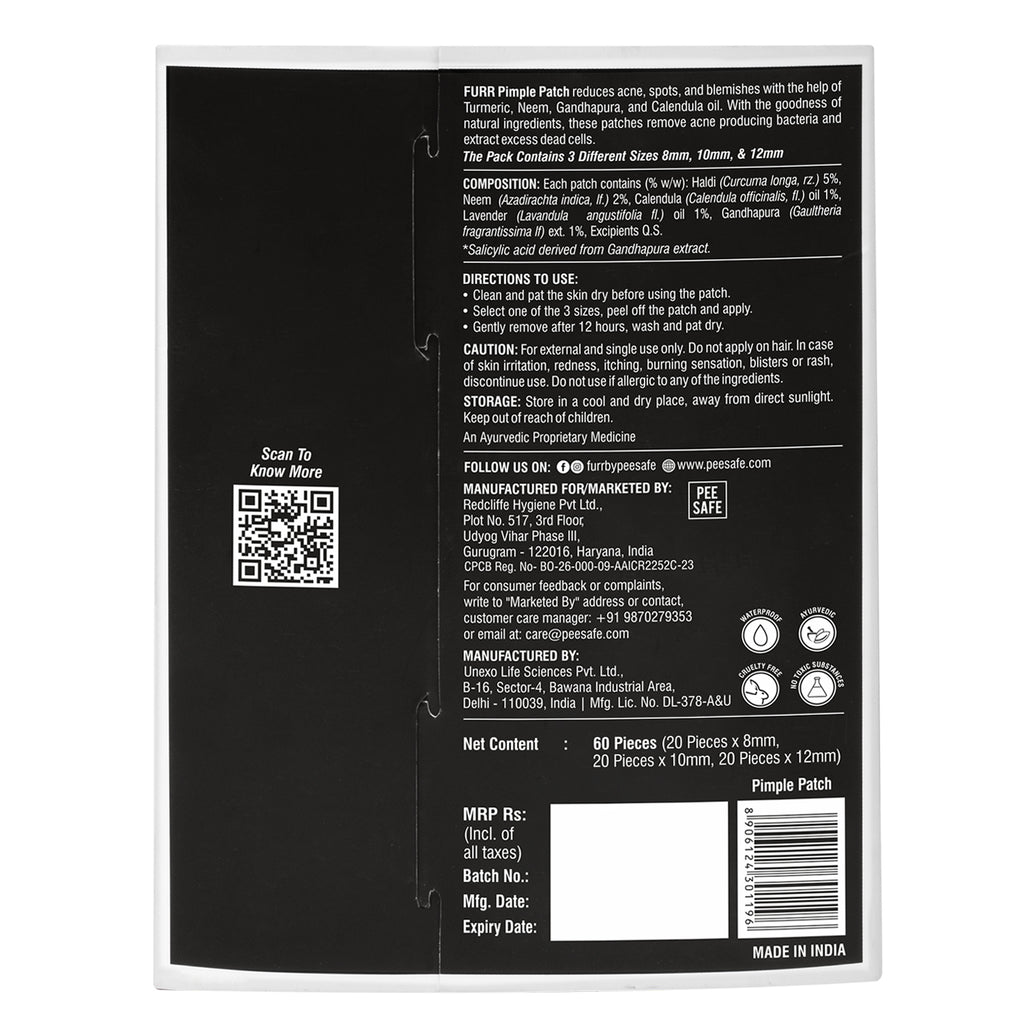 Furr Pimple Patches (60 Patches)