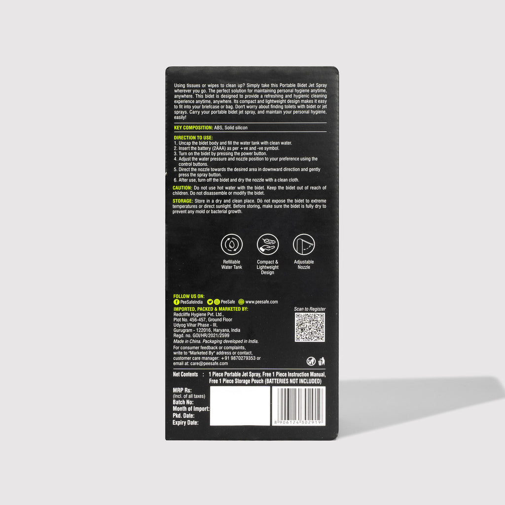 Pee Safe Portable Jet Spray - BDL