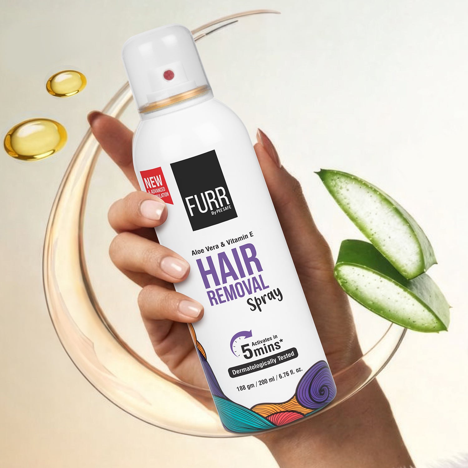 Pee Safe Hair Removal Spray (200 ML)