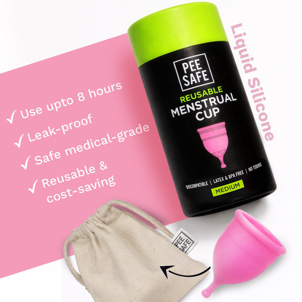 Pee Safe Menstrual Cups - Medium (Pack of 2) - BYOC