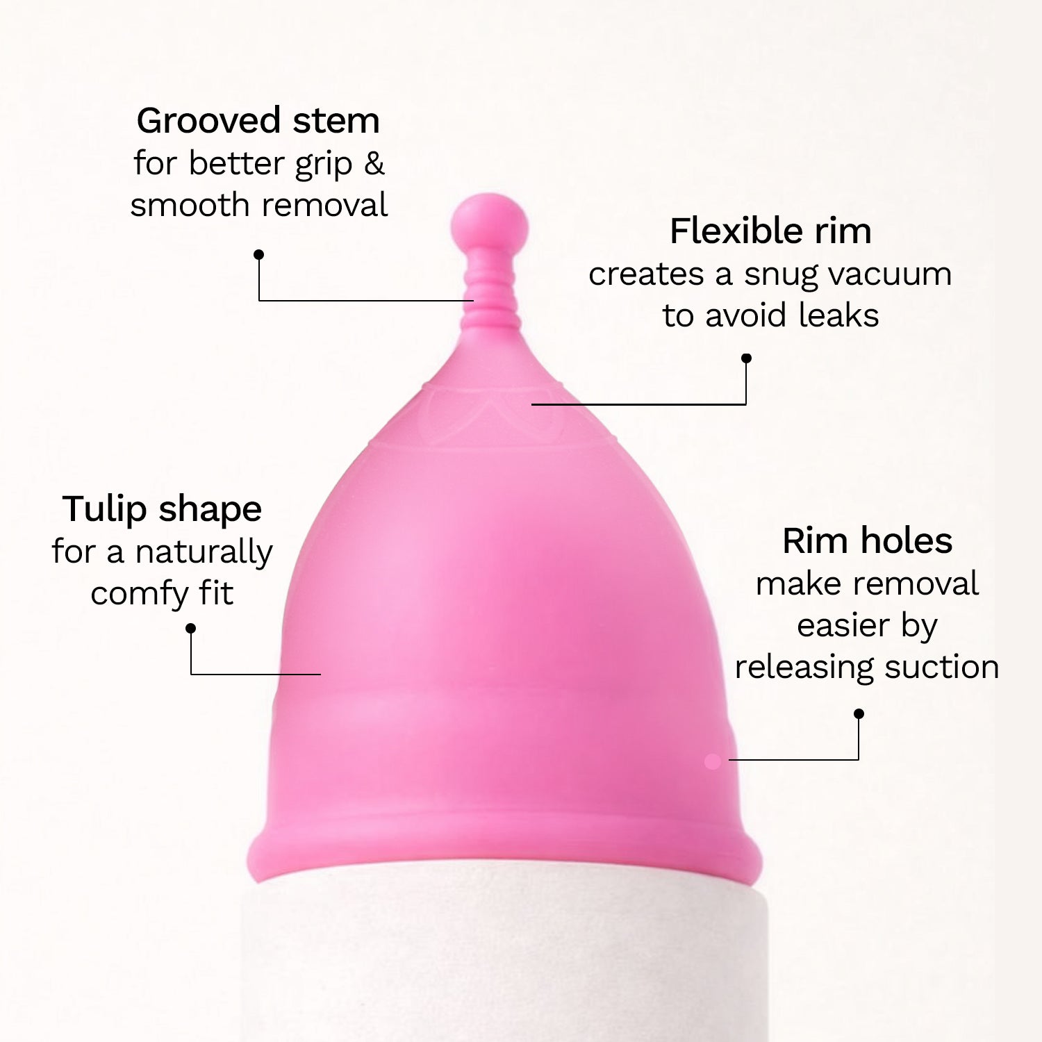 Pee Safe Menstrual Cups - Medium (Pack of 2) - BYOC