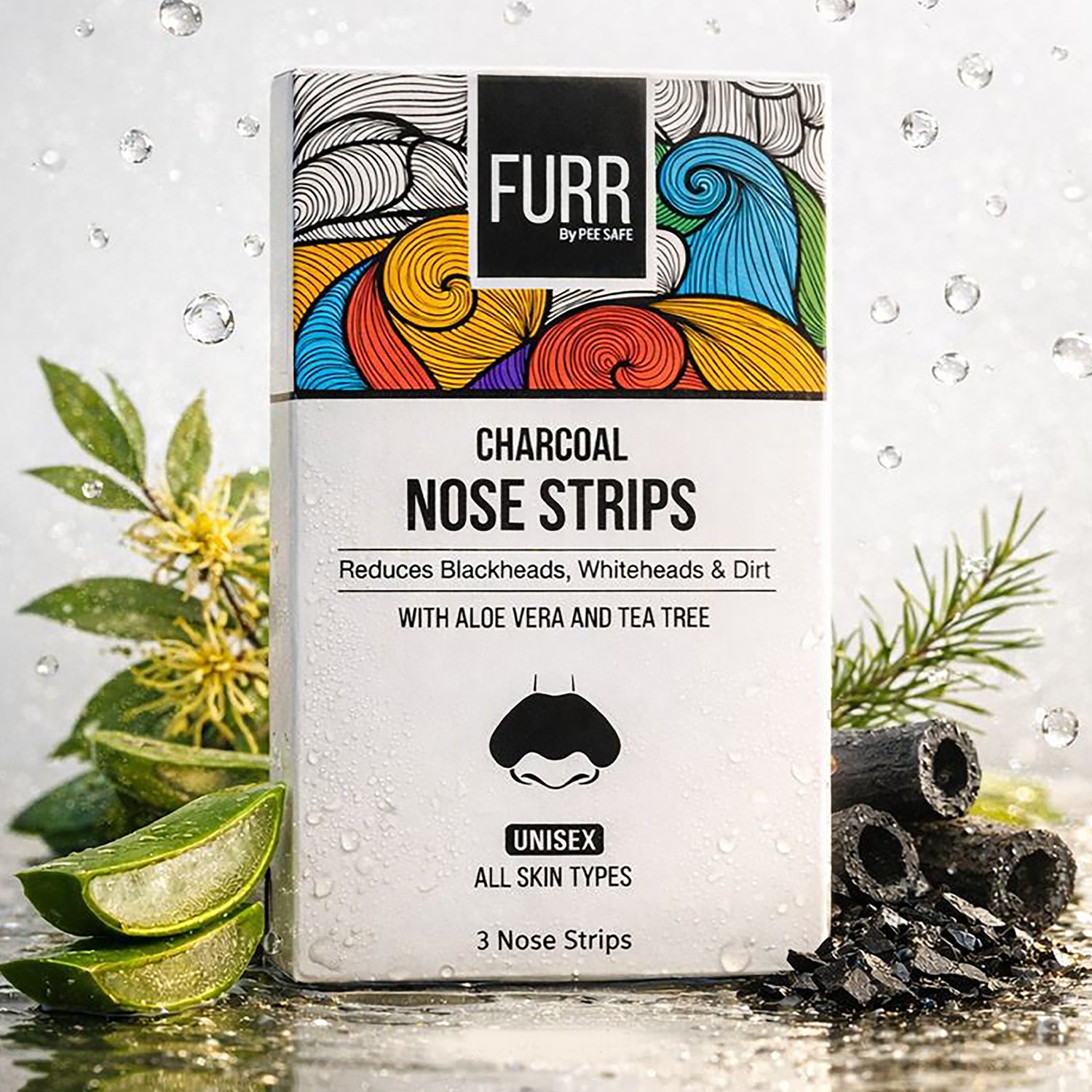 Furr Bamboo Charcoal Nose Strips (3N)