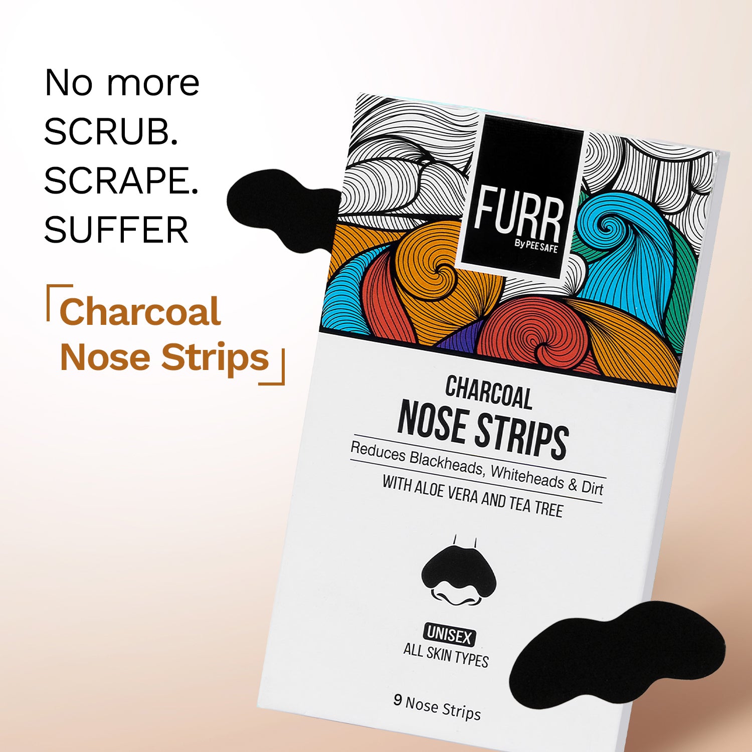 Furr Bamboo Charcoal Nose Strips (9N)