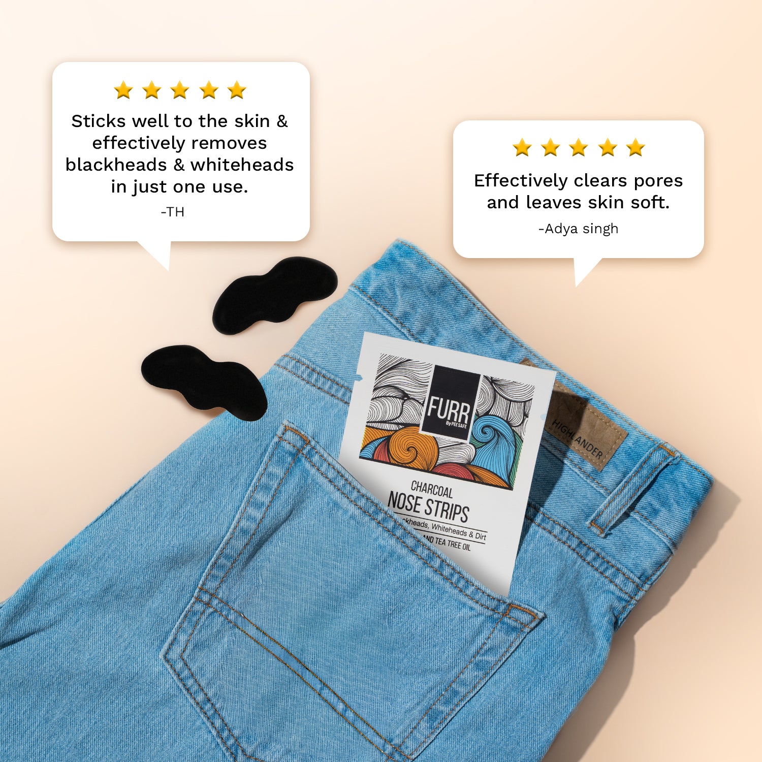 Furr Bamboo Charcoal Nose Strips (3N)
