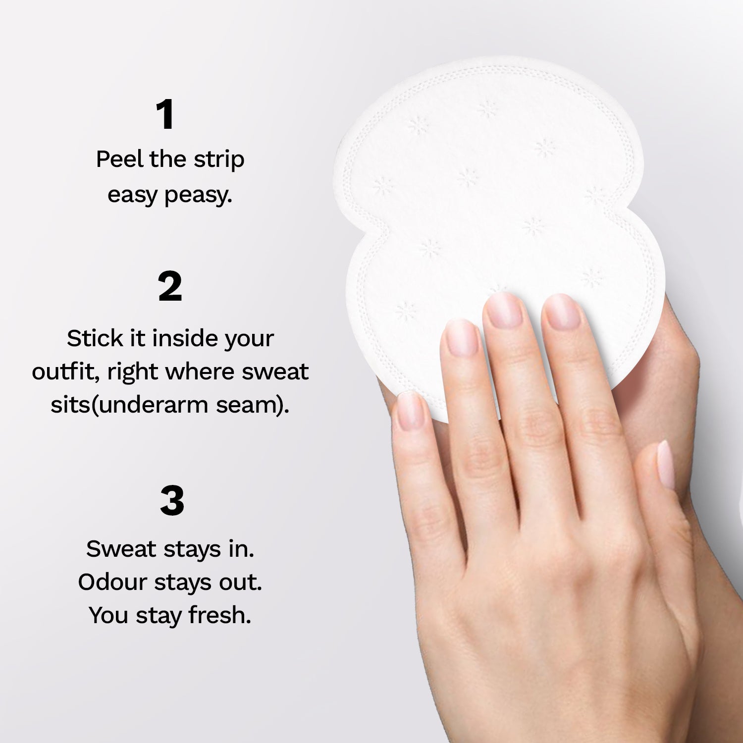 Pee Safe Underarm Sweat Pads (Straight) - 14 Pads