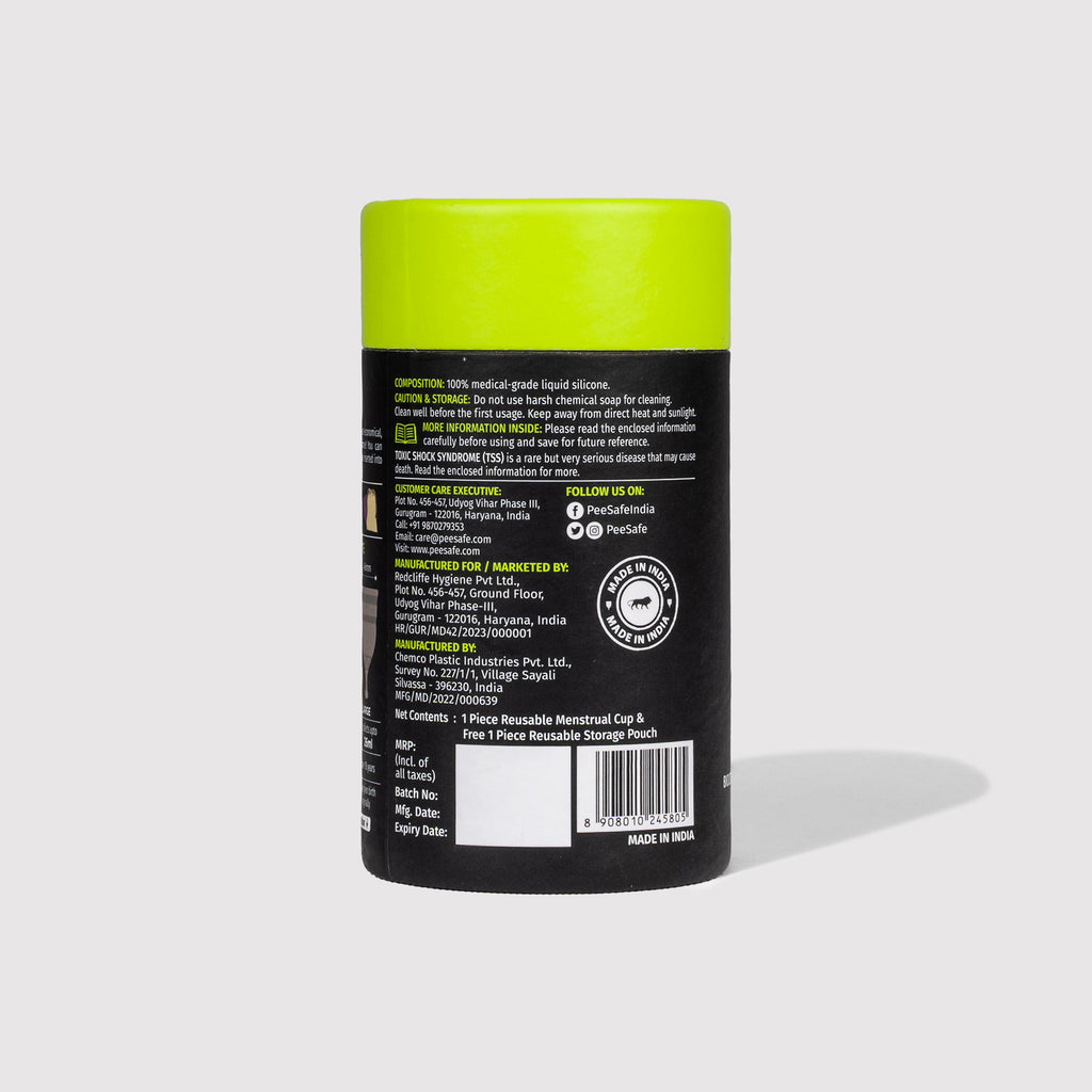 Pee Safe Menstrual Cups - Medium (Pack of 2) - BYOC