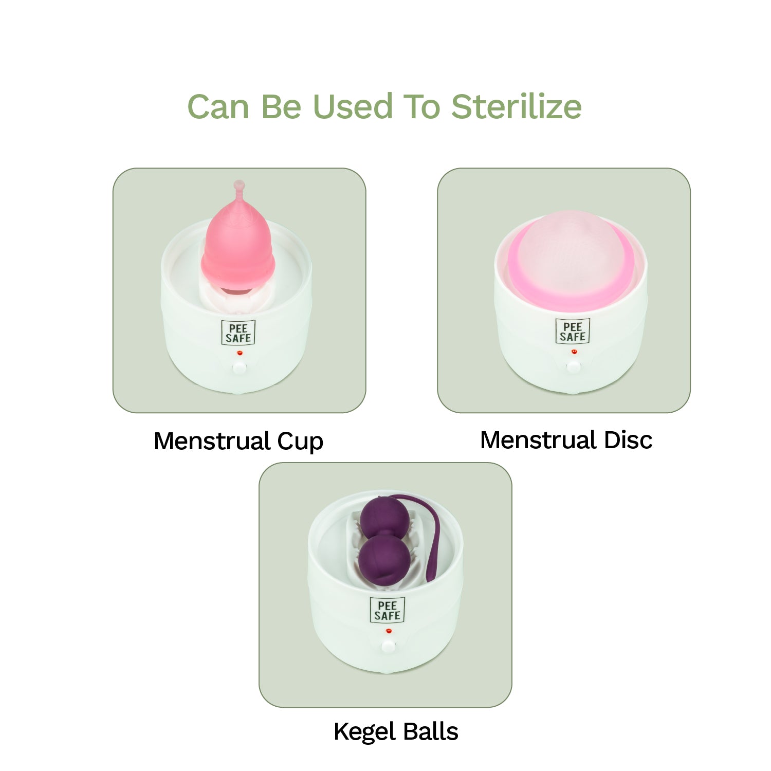 Pee Safe Menstrual Cup Steam Sterilizer