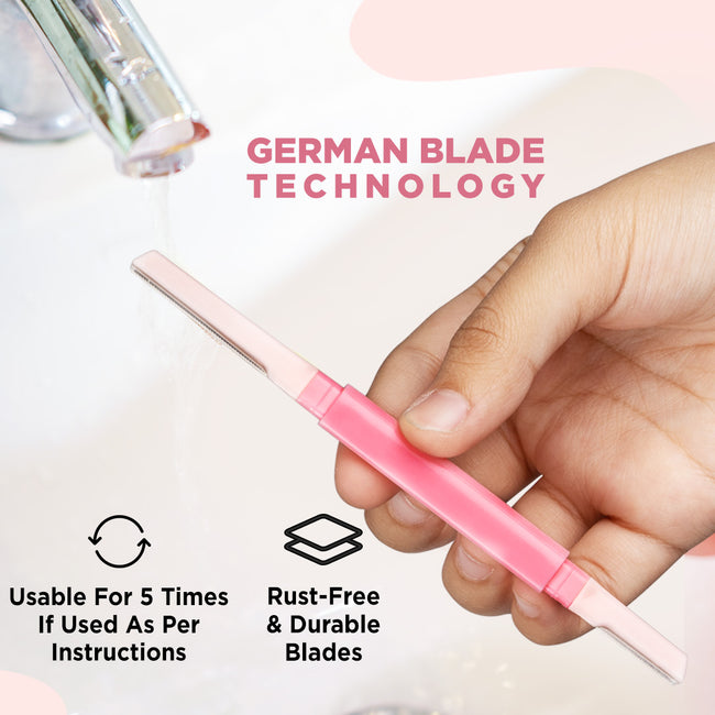 german blade dual head face razor for women
