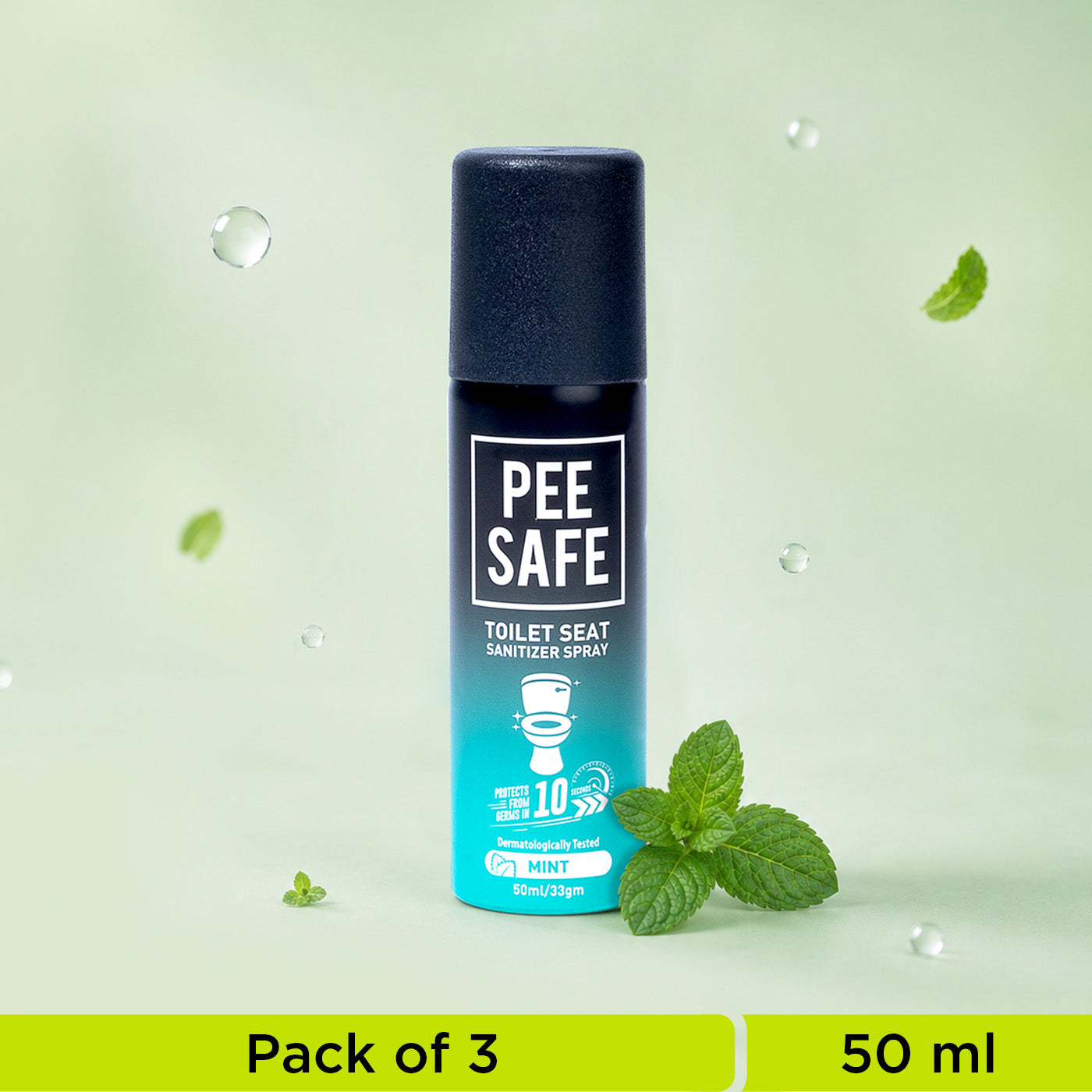 Toilet Seat Sanitizer Spray (Mint) - 50 ML