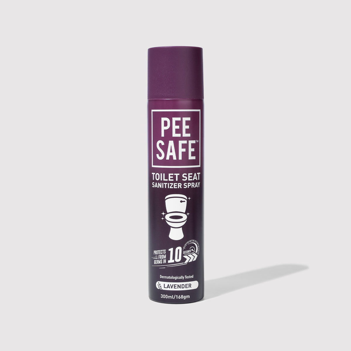 Pee Safe Toilet Seat Sanitizer Spray (Lavender) - 300 ML *