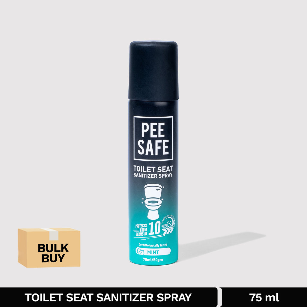 Pee Safe Toilet Seat Sanitizer Spray (Mint) - 75 ML - BULK BUY