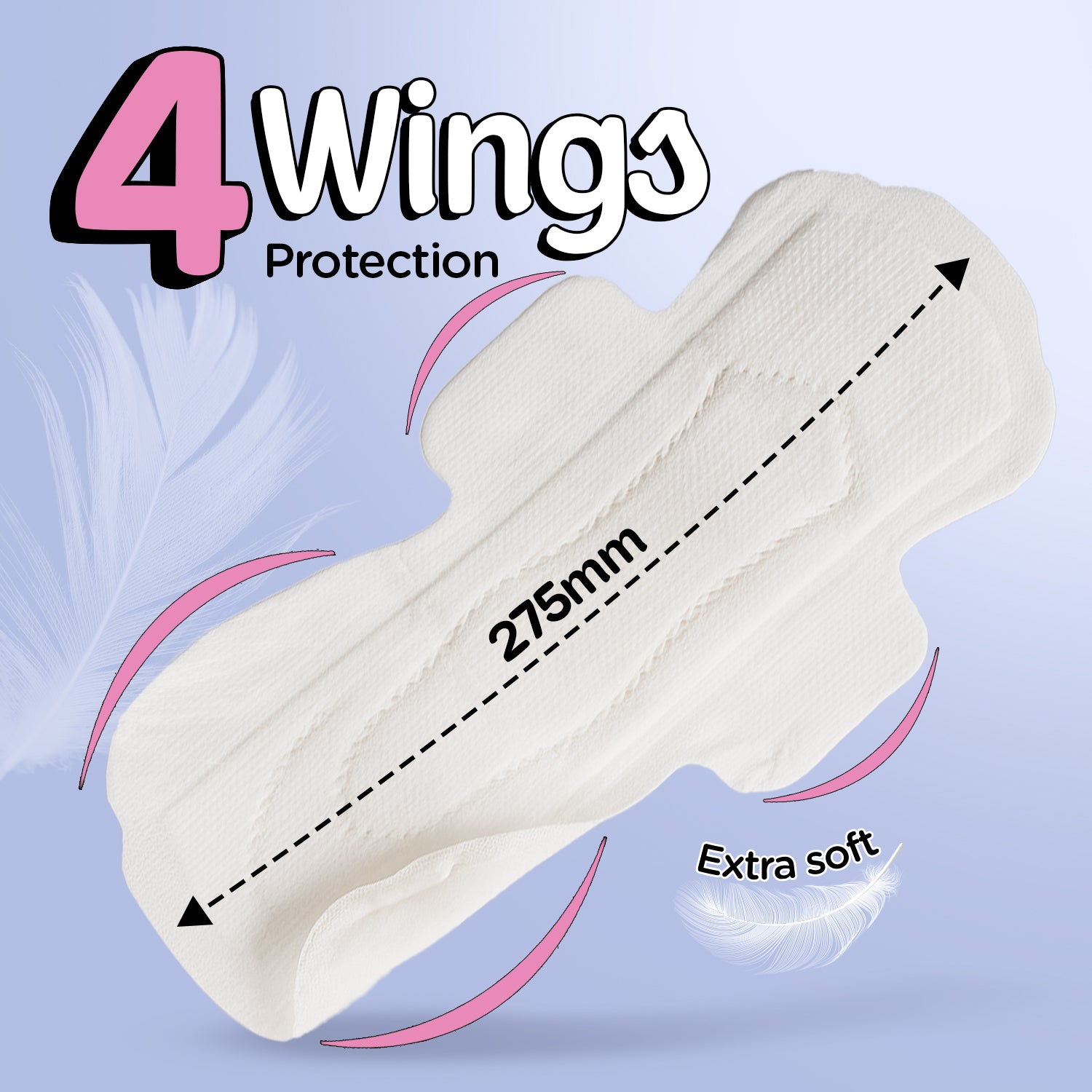 Pee Safe Ultra Thin Sanitary Pads - XXL (12 Pads) - BYOC