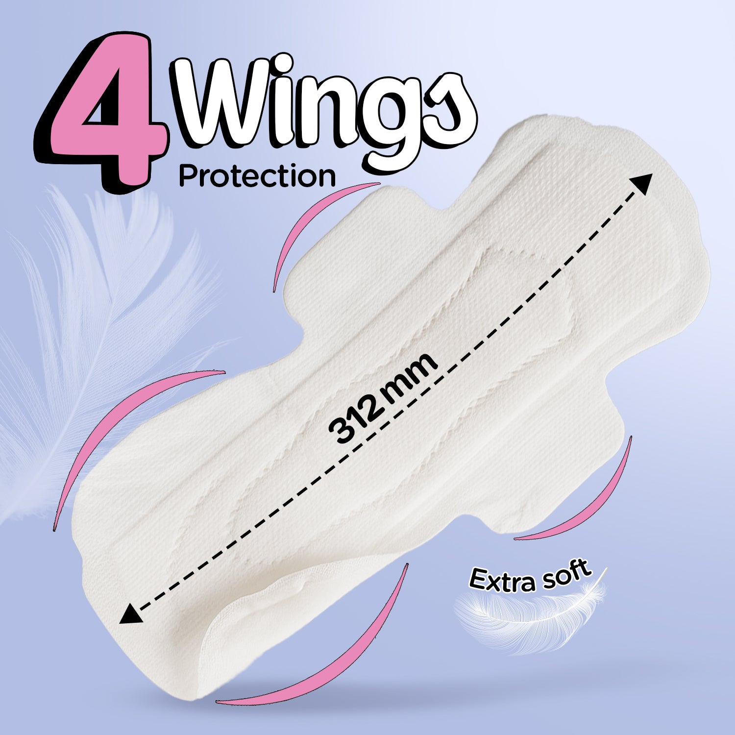 Pee Safe Ultra Thin Sanitary Pads XXL (12 Pads) *