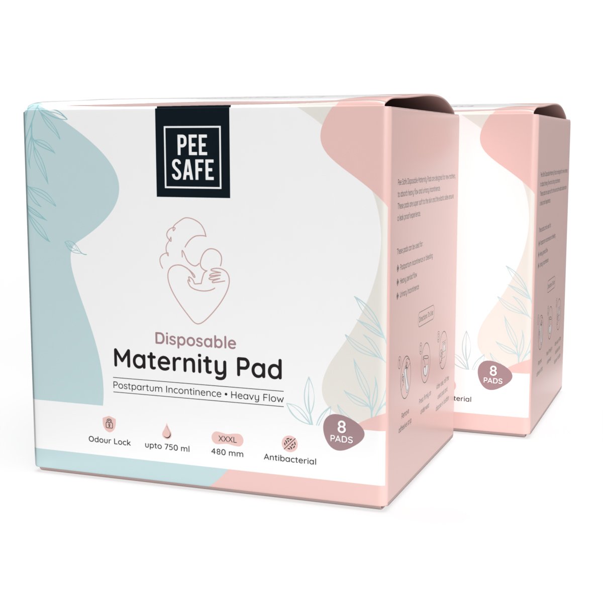 EZSPTO Postpartum Menstrual Pads,Maternity Pads Super Absorbency Leakage  Proof Metered Postpartum Sanitary Napkin for Women,Disposable Maternity  Sanitary Pads 