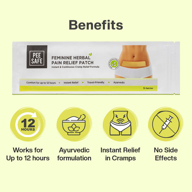 Biodegradable Sanitary Pads + Pain Relief Patch