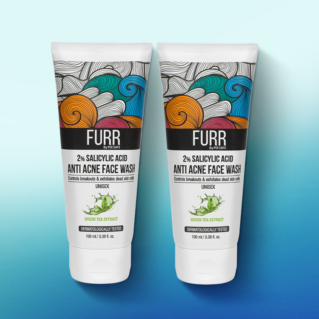 Furr 2% Salicylic Acid Anti Acne Facewash - Pack of 2