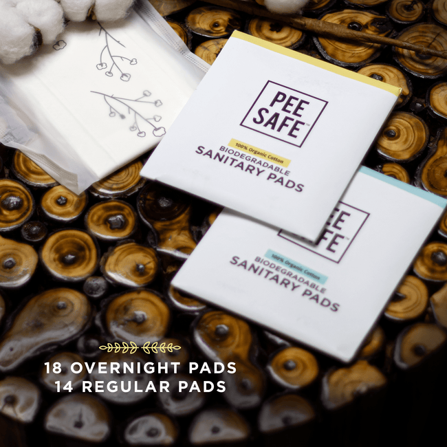 Biodegradable Sanitary Pads + Pain Relief Patch